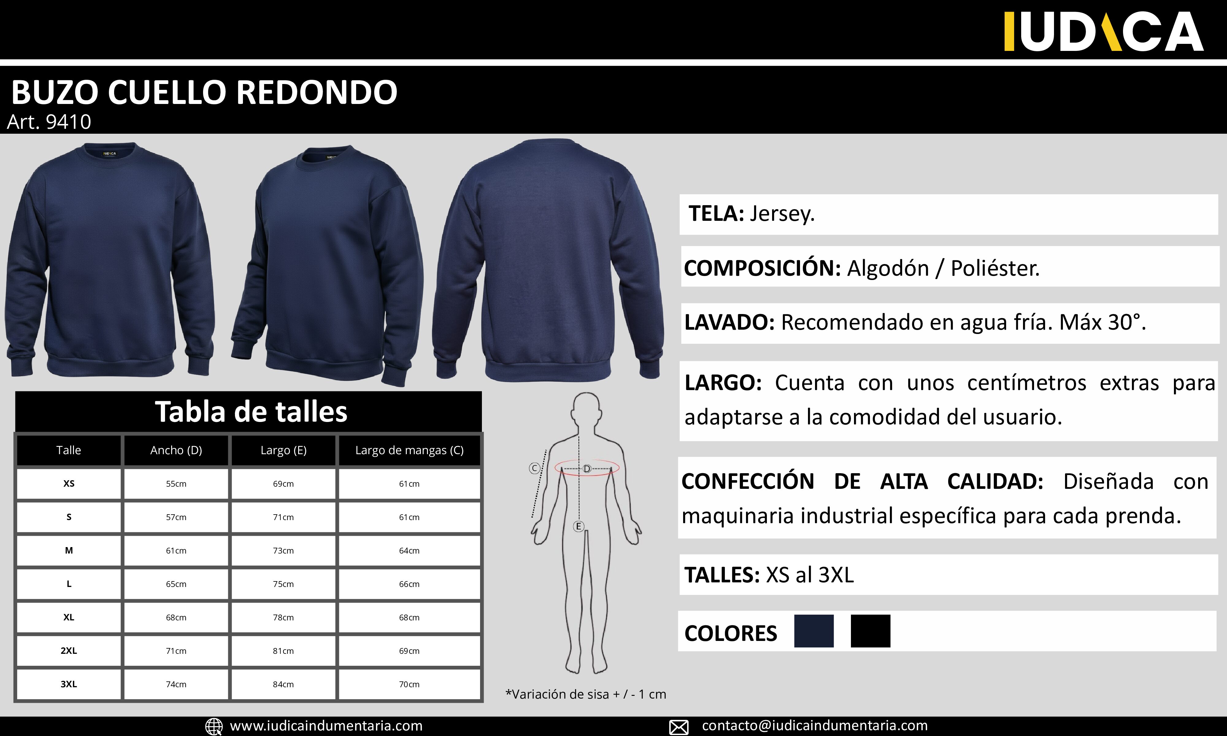 BUZO CUELLO REDONDO XS-XL - Imagen 4