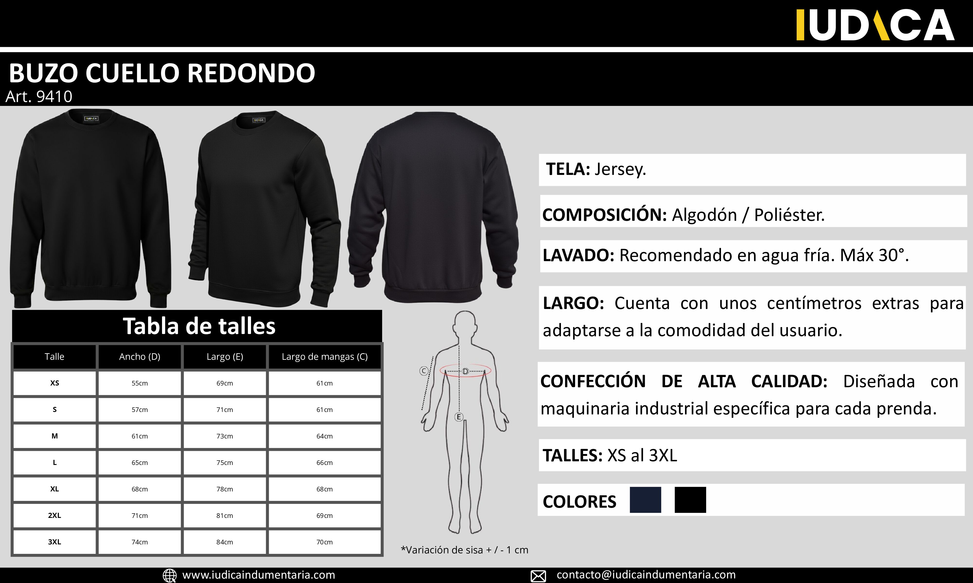 BUZO CUELLO REDONDO 4XL-5XL - Imagen 4