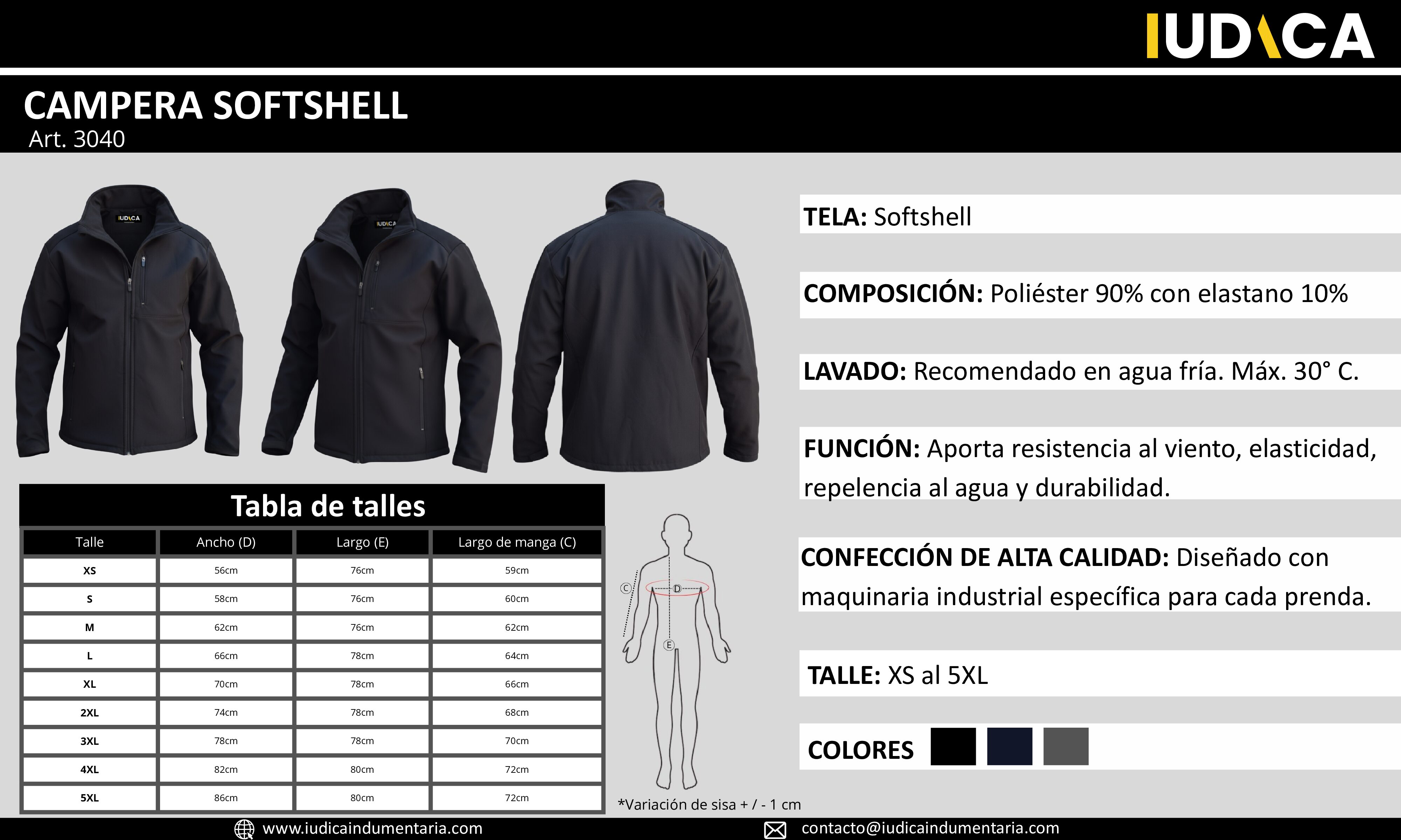 CAMPERA SOFTSHELL (2XL-3XL) - Imagen 5