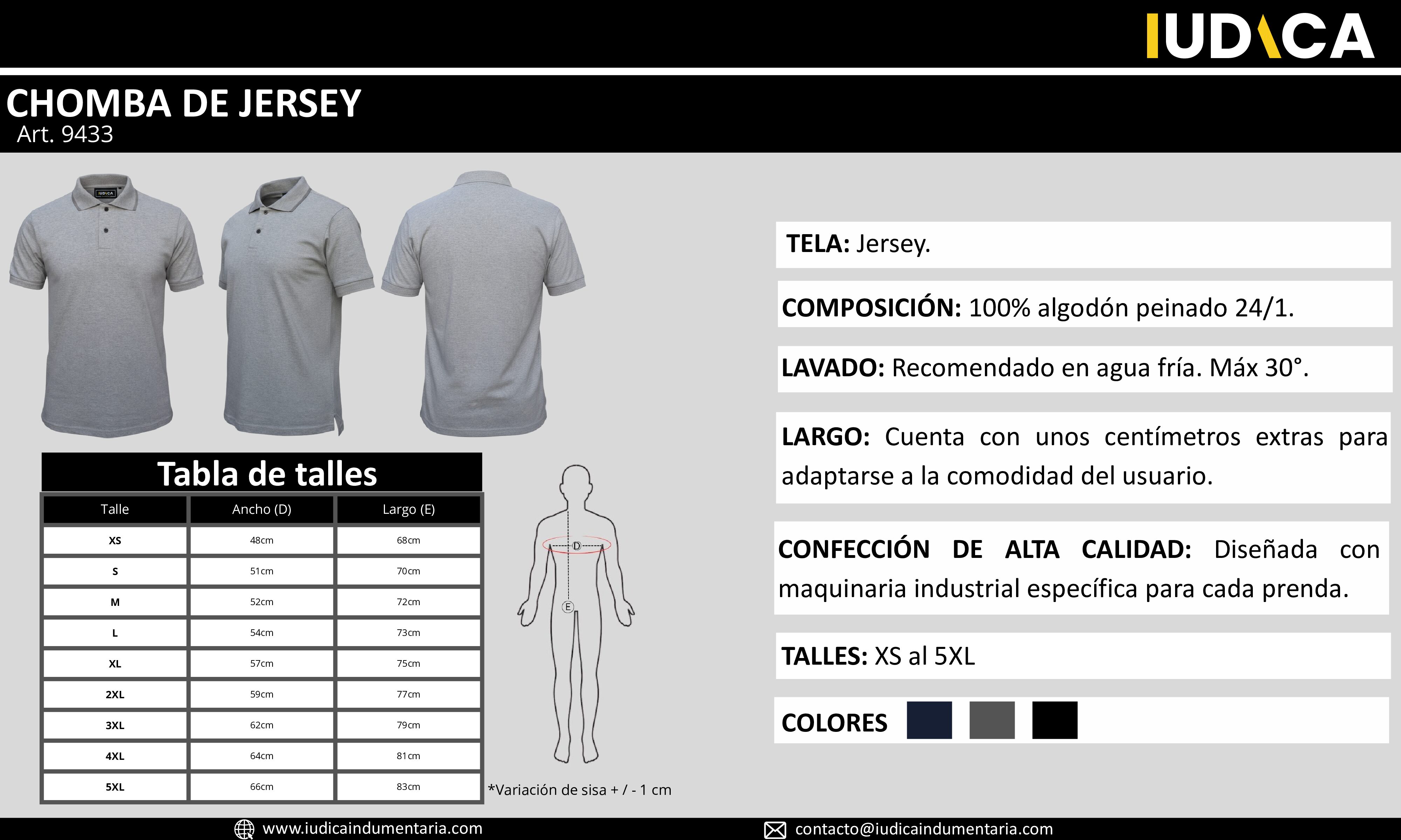 CHOMBA DE JERSEY XS-XL - Imagen 4
