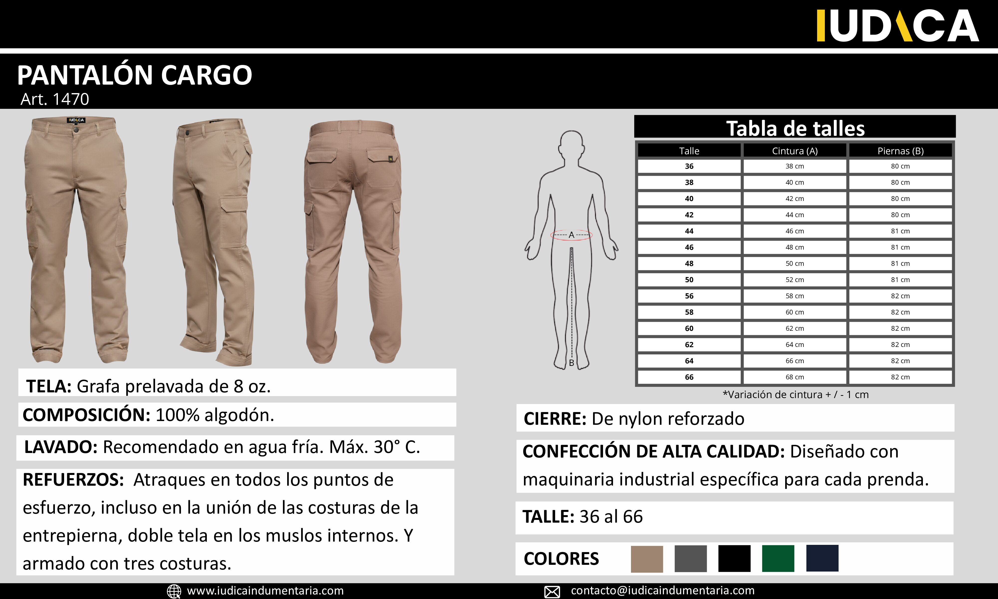 PANTALÓN CARGO DE GRAFA - Imagen 8