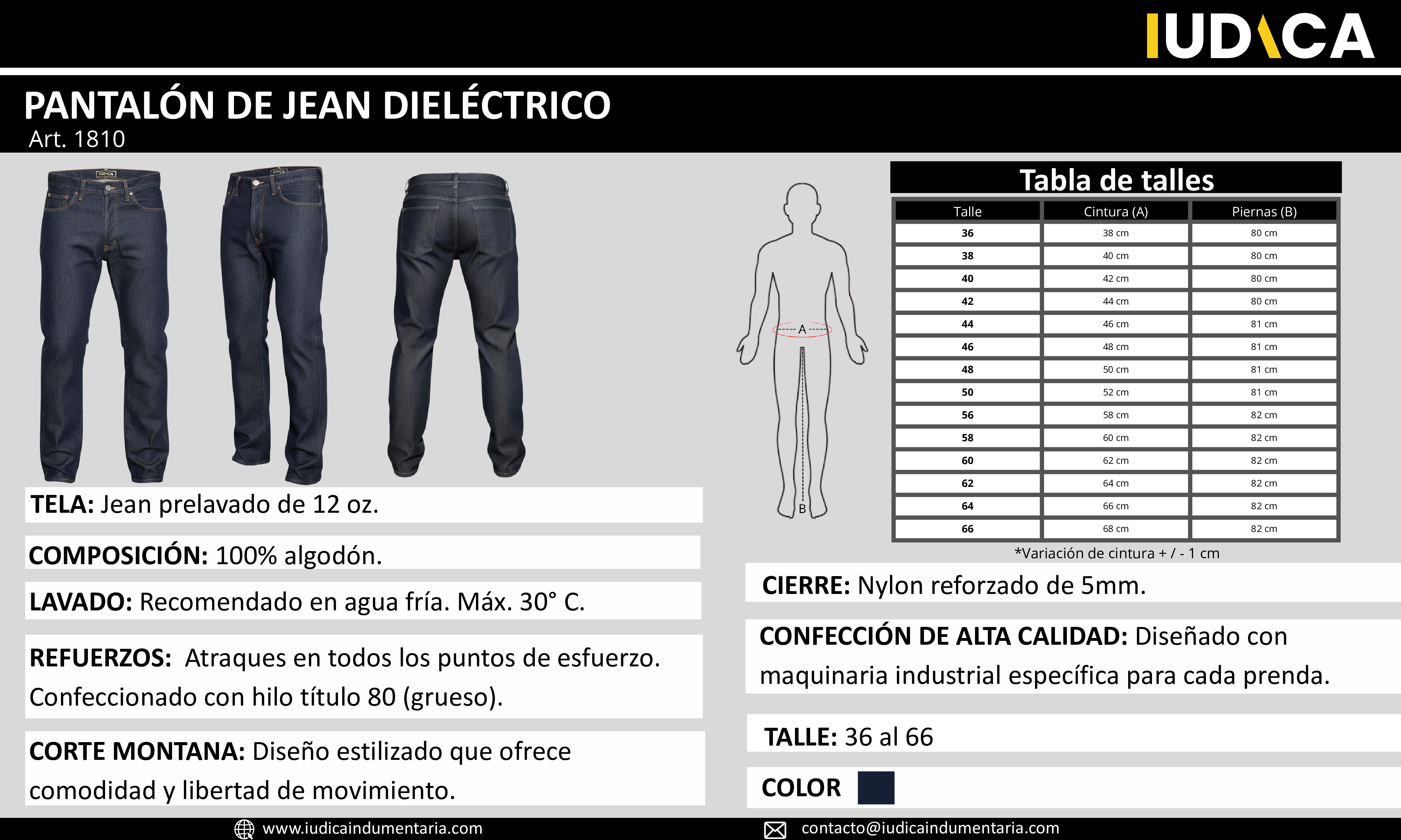 PANTALÓN DE JEAN DIELÉCTRICO - Imagen 4