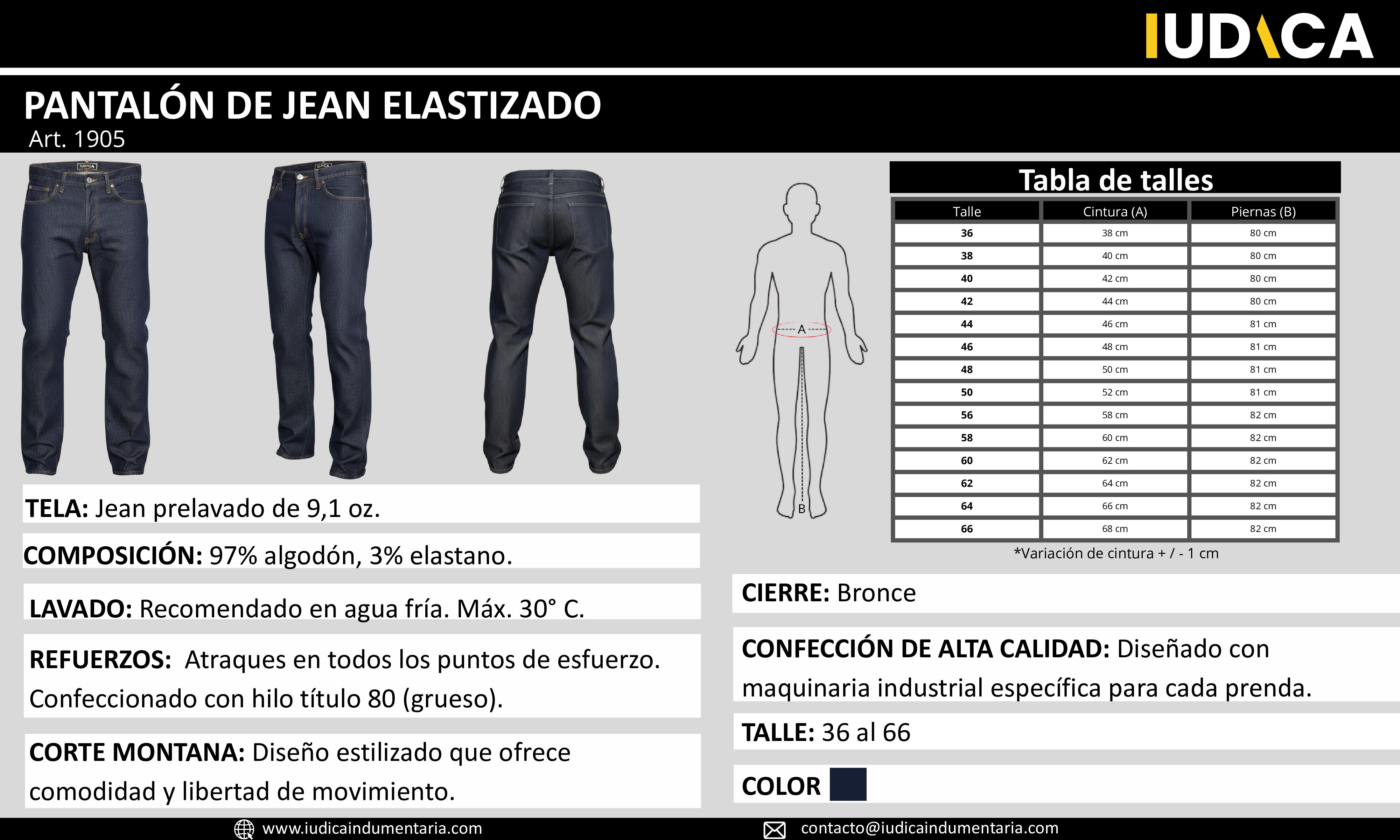 PANTALÓN DE JEAN ELASTIZADO - Imagen 4