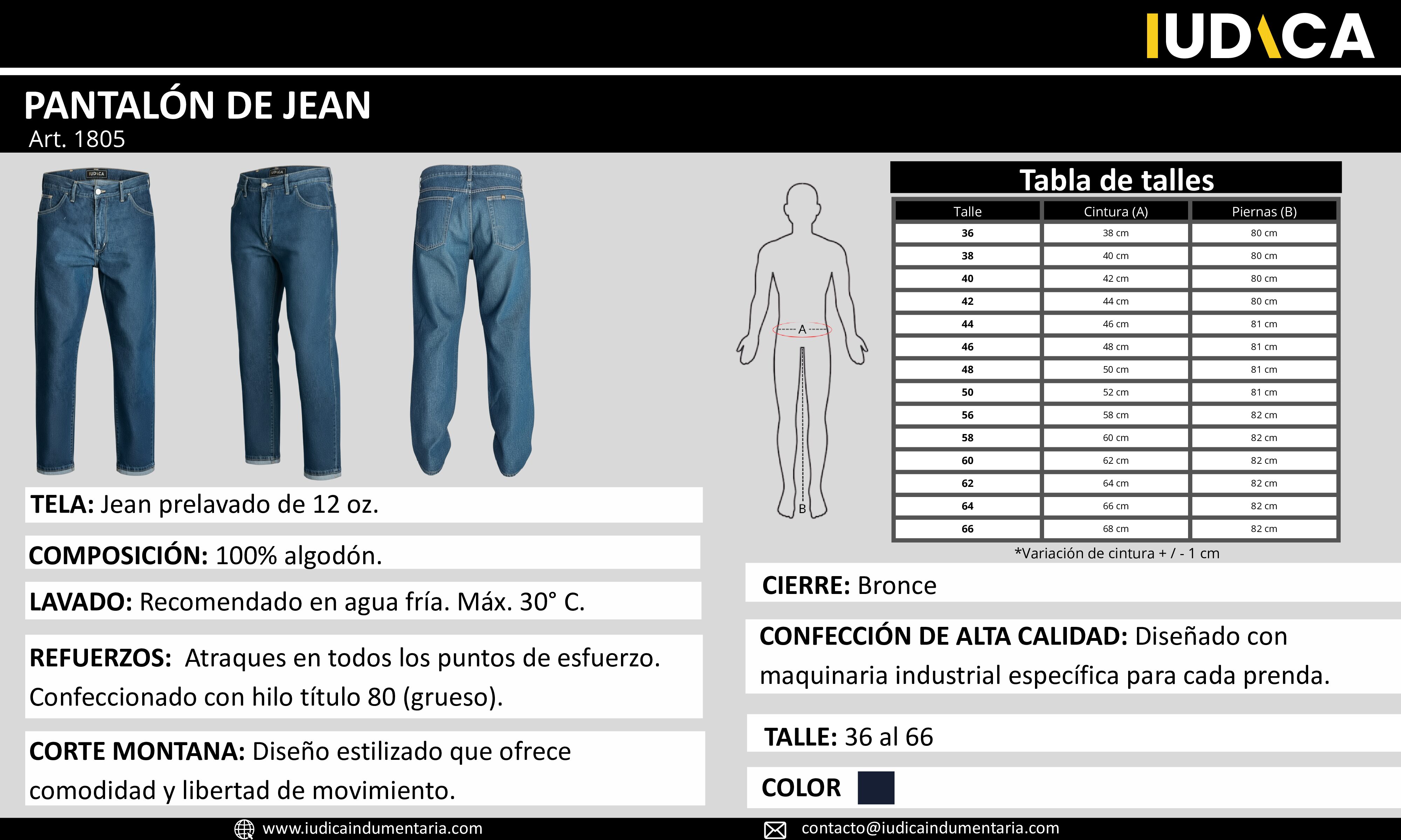 PANTALÓN DE JEAN RÍGIDO - Imagen 5