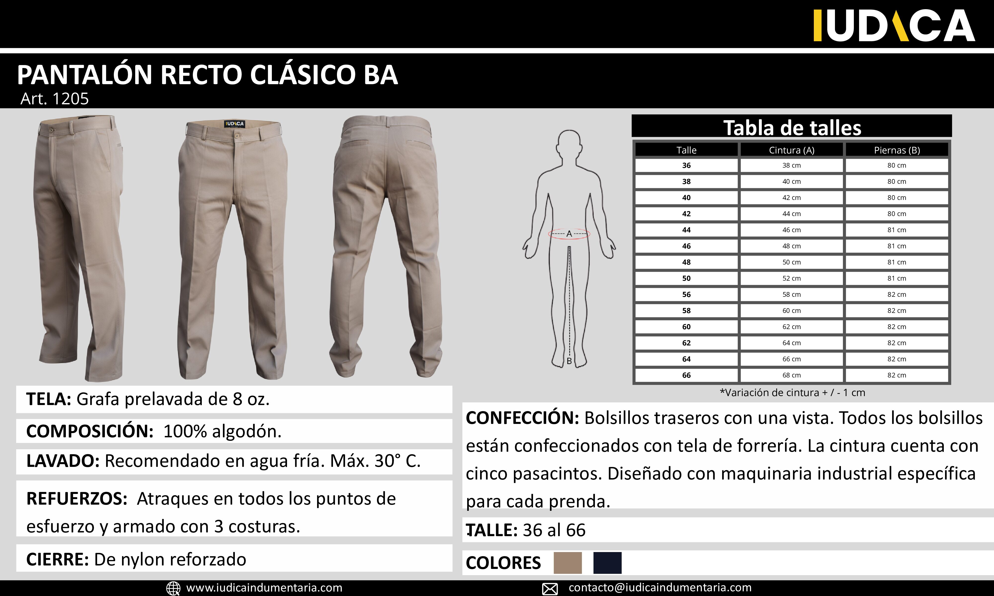 PANTALÓN RECTO CLÁSICO MZ - Imagen 4