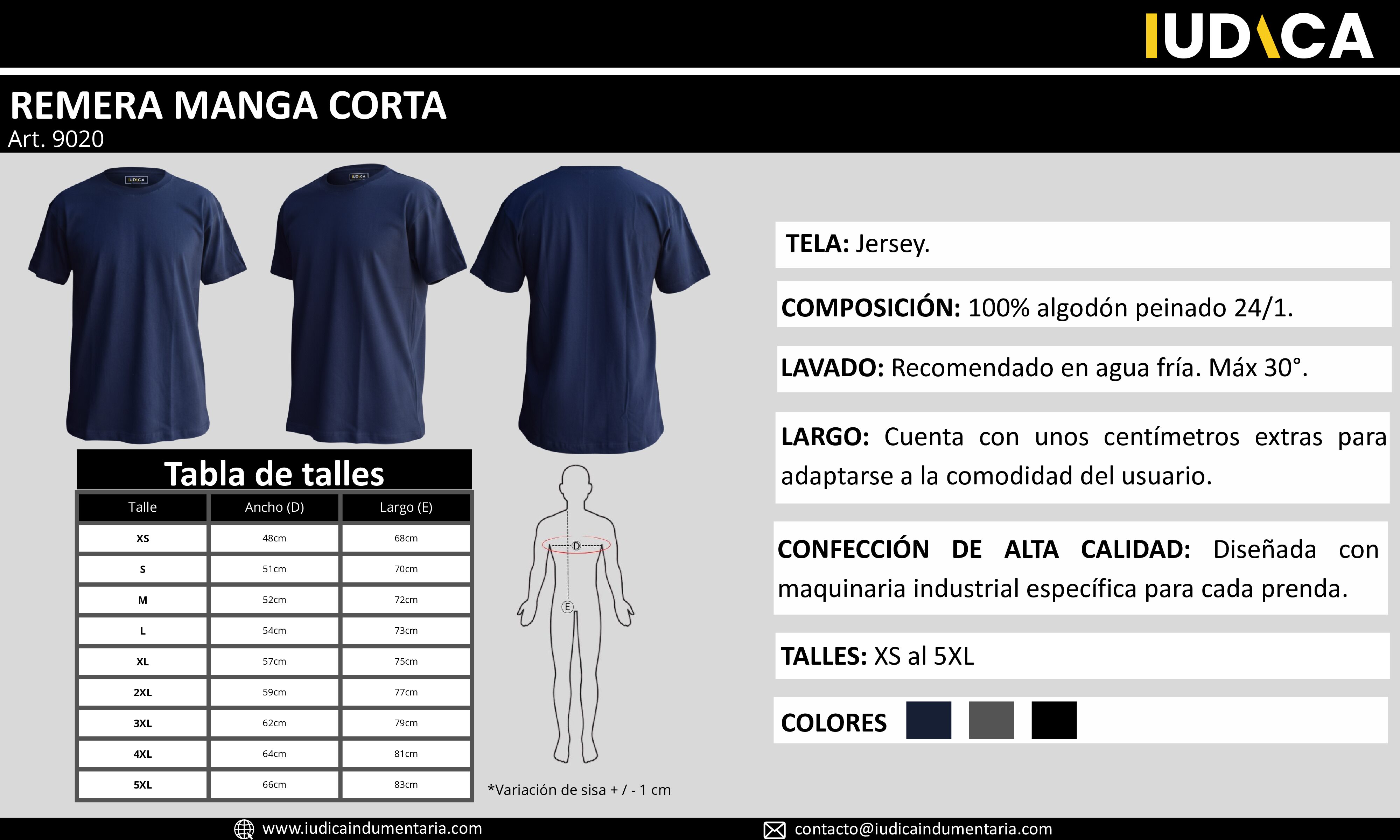 REMERA MANGA CORTA 4XL-5XL - Imagen 7