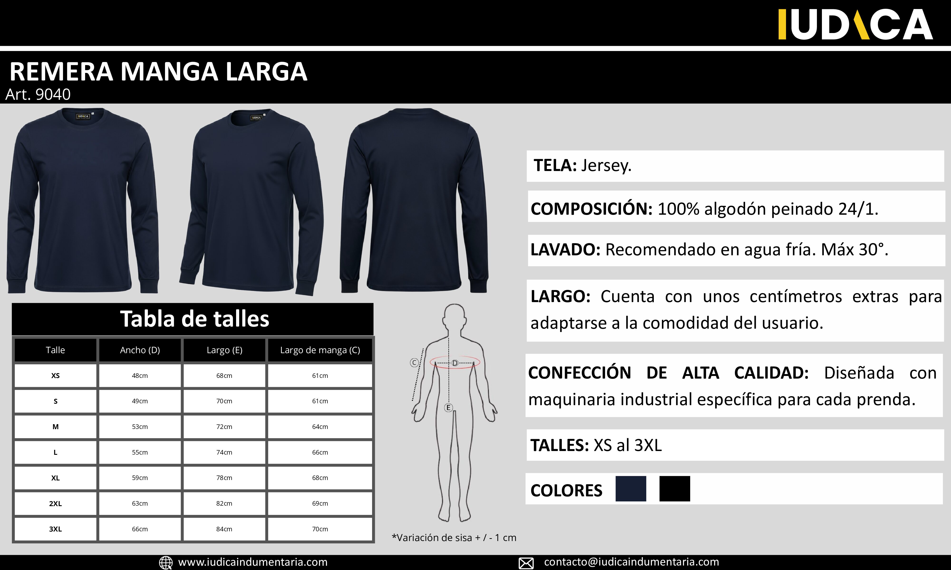REMERA MANGA LARGA XS-XL - Imagen 4